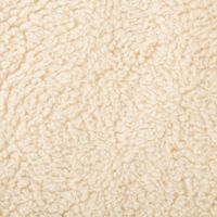 Teddy Fleece Baumwoll Krimmer Plüschstoff einfarbig beige 1,6m Breite Nahaufnahme