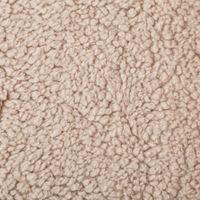 Teddy Fleece Baumwoll Krimmer Plüschstoff einfarbig taupe 1,6m Breite Nahaufnahme