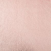 Teddy Fleece Baumwoll Krimmer Plüschstoff einfarbig hell rosa 1,6m Breite Nahaufnahme