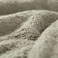 Teddy Fleece Baumwoll Krimmer Plüschstoff einfarbig alt grün 1,6m Breite gewellt