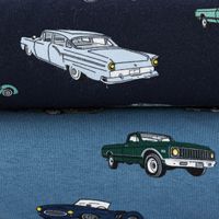 88929-Jersey-Stoff-Baumwolljersey-CLASSIC-CARS-Autos-jeans-blau-gruen-1-45m-Breite-IMG-KW35-245.jpg Jersey Stoff Baumwolljersey CLASSIC CARS Autos jeans blau grün 1,45m Breite Gruppenfoto Detailfoto