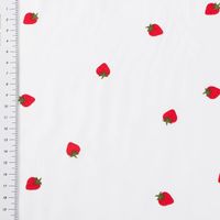 88931-Baumwollstoff-Popeline-Stoff-Mini-Erdbeeren-weiss-rot-gruen-1-45m-Breite-IMG-KW35-209.jpg Baumwollstoff Popeline Stoff Mini Erdbeeren weiß rot grün 1,45m Breite mit Maßband