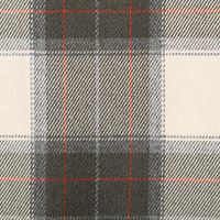 Viskose Stoff Tartan Muster Schottenkaro kariert beige grün rot 1,4m Breite Detailaufnahme