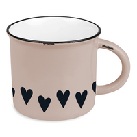 Herzchen-Tasse im Vintage-Look von Grafik Werkstatt in schöner Geschenkbox