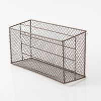 Zeitschriftenständer Ablagekorb Eisen braun in der Größe 33x12x17cm von Clayre & Eef