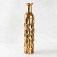 89045-Vase-Flasche-aus-Metall-Reliefstruktur-Gold-von-Countryfield-14x14x66-5cm-IMG-KW37-028.jpg Vase Flasche aus Metall Reliefstruktur Gold von Countryfield 14x14x66,5cm