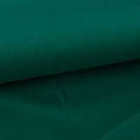 Baumwollstoff Meterware Fahnentuch uni dark emerald smaragdgrün 1,45m Breite Doupliert