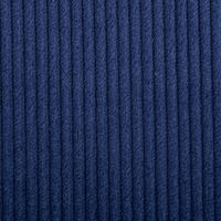 Cord Stoff aus Baumwolle Bekleidungsstoff Dekostoff 4,5W grob vorgewaschen einfarbig dark cobalt blau 1,4m Breite Detailaufnahme