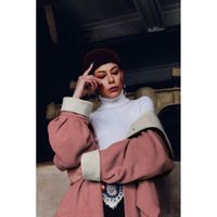 Kuschelige Jacke aus Cordstoff Bubble mit Plüsch Rückseite Doubleface
