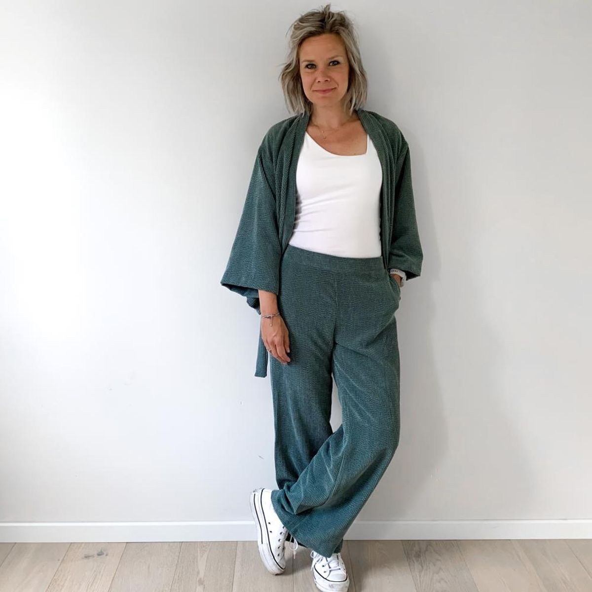 Hose aus Cord Stoff Bubble