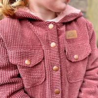 Mädchenjacke aus Cord Stoff Bubble