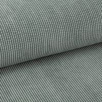 Cord Stof Bubble Bekleidungsstoff Dekostoff einfarbig old green eukalyptusgrün 1,45m Breite Doupliert