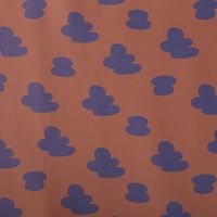 Outdoorstoff KULLU wasserdicht für Regenjacke Wolken braun lila 1,40m Breite Nahaufnahme