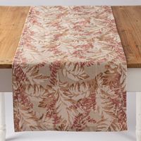 89110-Tischlaeufer-Leinenlook-Pampasgras-Eukalyptus-natur-rot-40x160cm-von-SCHoeNER-LEBEN--89110-004.jpg Tischläufer Leinenlook von SCHÖNER LEBEN, 40x160 cm, naturfarben mit rot-braunem Muster aus Pampasgras und Eukalyptuszweigen - von vorne