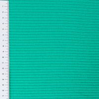 Interlock Jersey Mandy gerippt einfarbig smaragd grün 1,40m Breite mit Maßband