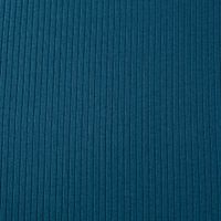 Interlock Jersey Mandy gerippt einfarbig petrol 1,40m Breite Nahaufnahme