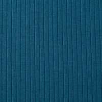 Interlock Jersey Mandy gerippt einfarbig petrol 1,40m Breite Detailaufnahme