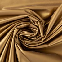 Kunstleder Meterware Stretch für Bekleidung goldfarbig matt 1,35m Breite gedreht