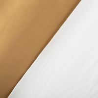 Kunstleder Meterware Stretch für Bekleidung goldfarbig matt 1,35m Breite Vorder- und Rückseite