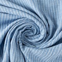 89149-Musselin-Stoff-Double-Gauze-Yarn-Dyed-Streifen-zweiseitig-blau-weiss-1-35m-Breite-IMG-KW37-252.jpg Musselin Stoff Double Gauze Yarn Dyed Streifen zweiseitig blau weiß 1,35m Breite gedreht