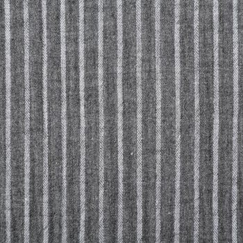 Musselin Stoff Double Gauze Yarn Dyed Streifen zweiseitig grau weiß 1,35m Breite Nahaufnahme