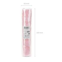 Tischläufer aus Tüll mit 3D Blüten in zartem Rosa 0,26x5m in der Verpackung