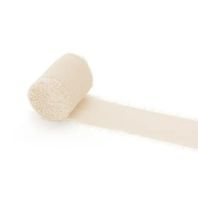 Duftiges Chiffonband in zartem Hellbeige 4x500cm im 3er Pack