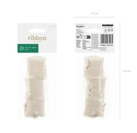 Chiffonband in zartem Hellbeige 4x500cm im 3er Pack