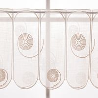 89170-Scheibengardinen-Meterware-naehfrei-Spiralen-weiss-beige-45cm-Hoehe-89170-004.jpg Scheibengardinen Meterware nähfrei Spiralen weiß beige 45cm Höhe glatt