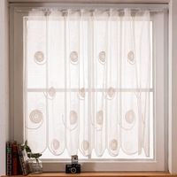 89172-Scheibengardinen-Meterware-naehfrei-Spiralen-weiss-beige-100cm-Hoehe-89172-002.jpg Scheibengardinen Meterware nähfrei Spiralen weiß beige 100cm Höhe
