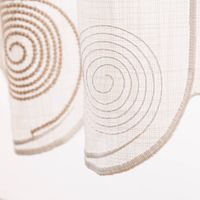 89172-Scheibengardinen-Meterware-naehfrei-Spiralen-weiss-beige-100cm-Hoehe-89172-005.jpg Scheibengardinen Meterware nähfrei Spiralen weiß beige 100cm Höhe Motiv