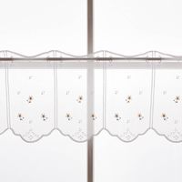 89175-Scheibengardinen-Meterware-naehfrei-Stickerei-Gaensebluemchen-weiss-gelb-45cm-Hoehe-89175-006.jpg Scheibengardinen Meterware nähfrei Stickerei Gänseblümchen weiß gelb 45cm Höhe
