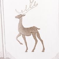 89176-Scheibengardinen-Meterware-naehfrei-Stickerei-Weihnachten-Hirsche-weiss-silber-30cm-Hoehe-89176-005.jpg Scheibengardinen Meterware nähfrei Stickerei Weihnachten Hirsche weiß silber 30cm Höhe Motiv Hirsch