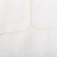 Gardinenstoff Leinenstruktur 3D Schnur-Dessin wollweiß 150cm Breite