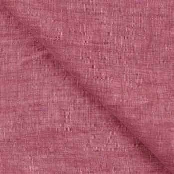 Leinenstoff Georgio in rot meliert – 100 % Reinleinen, garngefärbt, 1,35 m breit, ideal für Kleidung & Heimtextilien, mit umgeschlagener Rückseite