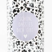 Trinkflasche aus Glas Schön, dass es dich gibt! 550ml von Grafik Werkstatt Motiv
