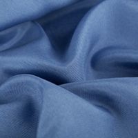 Viskose Stoff Futterstoff Neva Viscon Meterware uni blau 1,40m Breite