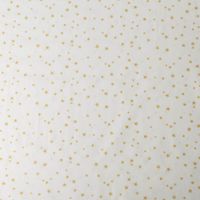 Baumwollstoff Webware Weihnachten Sterne creme goldfarbig 1,45m Breite