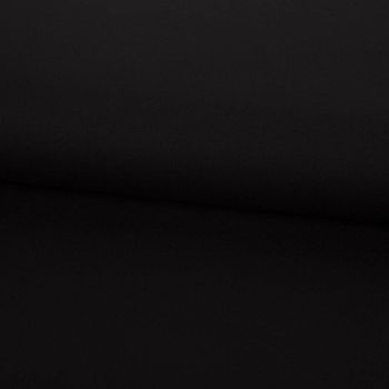 Viskose Romanit Jersey Punta Royal einfarbig schwarz 1,5m Breite