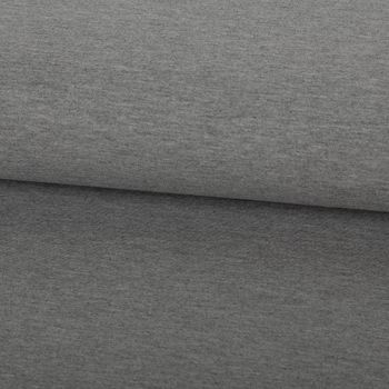 Viskose Romanit Jersey Punta Royal einfarbig grau meliert 1,5m Breite