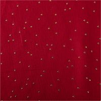 Canvas Stoff Dekostoff Baumwolle Pimiz Goldpunkte rot 1,45m Breite