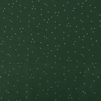 Canvas Stoff Dekostoff Baumwolle Pimiz Goldpunkte dunkelgrün 1,45m Breite