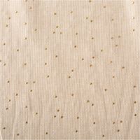 Canvas Stoff Dekostoff Baumwolle Pimiz Goldpunkte natur 1,45m Breite