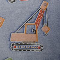 89304-Fleece-Stoff-Wellnessfleece-Glow-in-the-Dark-Baufahrzeuge-Traktor-blau-1-65m-Breite-IMG-7186.jpg Fleece Stoff Wellnessfleece Glow in the Dark Baufahrzeuge Traktor blau 1,65m Breite