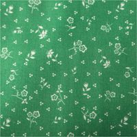 Baumwollstoff Trachtenstoffe Trachten Mini Blumen Punkte grün weiß 1,6m Breite