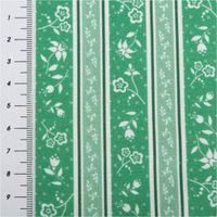 Baumwollstoff Trachtenstoffe Trachten Streifen Blumen grün weiß 1,6m Breite