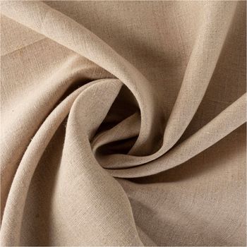 Leinenstoff Dekostoff Vorhangstoff Toile Lin Reinleinen uni natur 150cm Breite gedreht