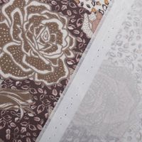 Baumwollstoff Trachtenstoffe Trachten Rosen Blätter groß beige rosa 1,45m Breite
