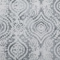 Baumwollstoff Trachtenstoffe Trachten Ornament Barock weiß grau 1,45m Breite