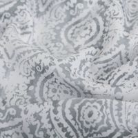 Baumwollstoff Trachtenstoffe Trachten Ornament Barock weiß grau 1,45m Breite